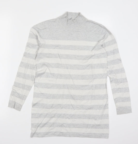 Atmosphere Womens Grey Striped  Pullover Jumper Size 10