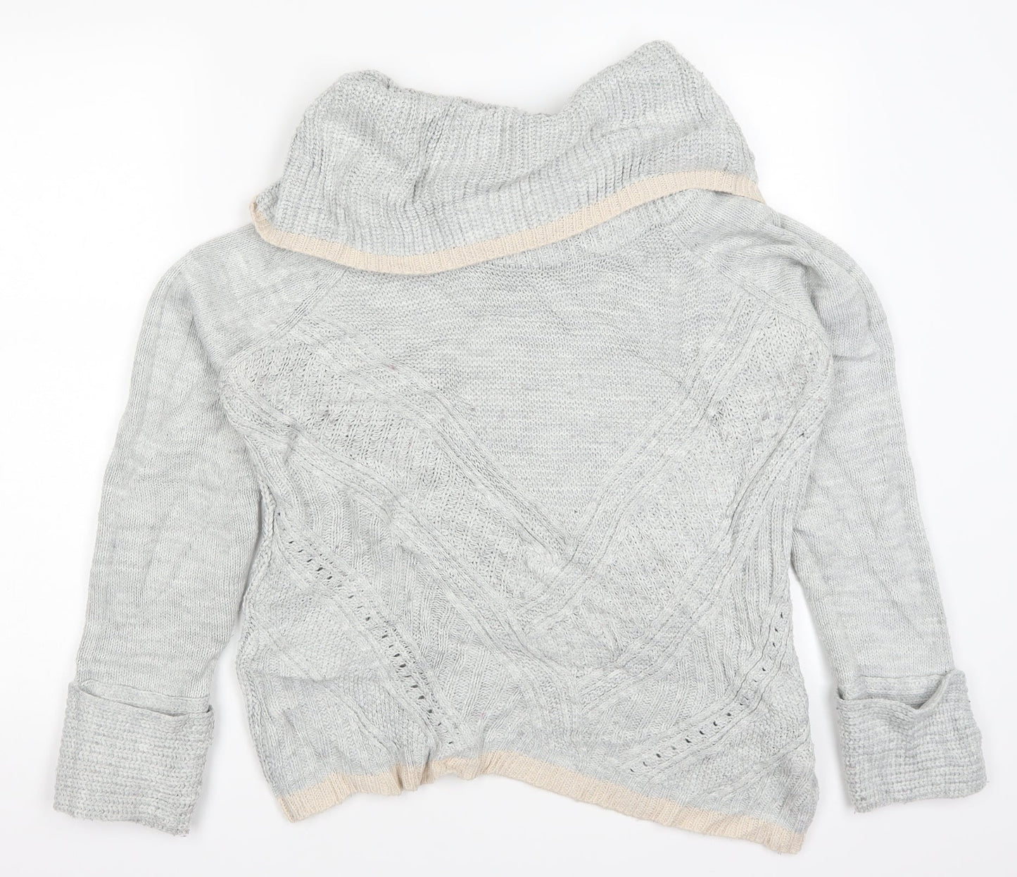 Oasis Womens Grey  Knit Pullover Jumper Size M
