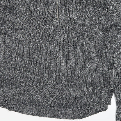 Preloved H&M Womens Silver  Knit Pullover Jumper Size 6 - Label