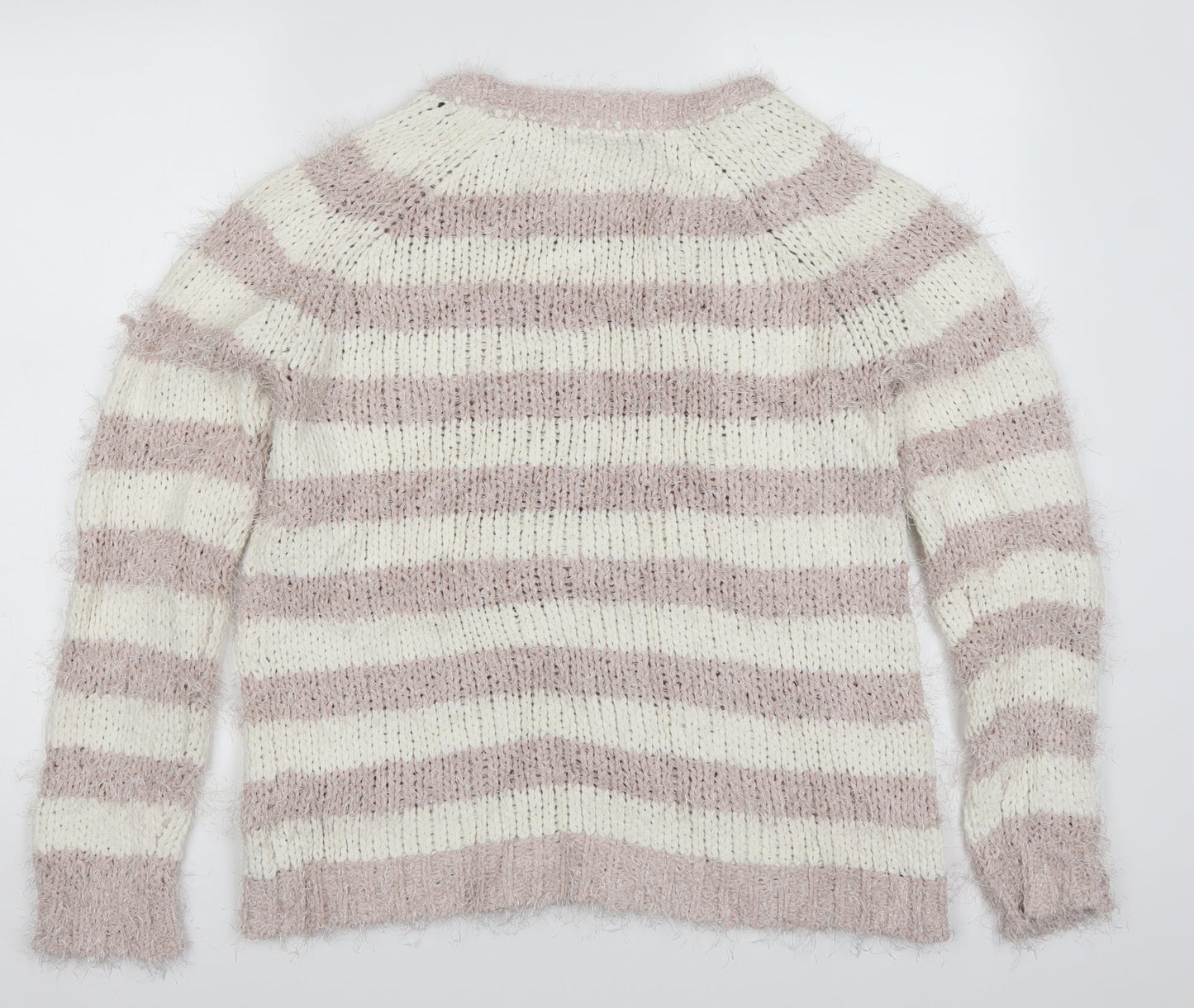 Debenhams Womens Pink Striped  Pullover Jumper Size 14