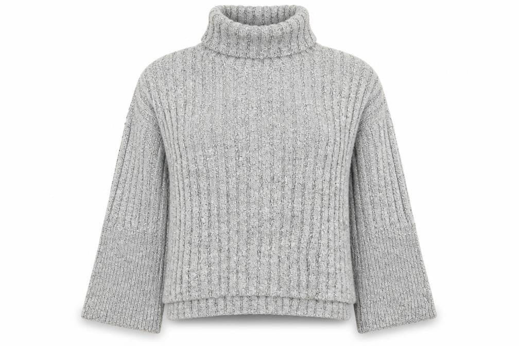 Topshop Womens Grey  Knit Pullover Jumper Size 8
