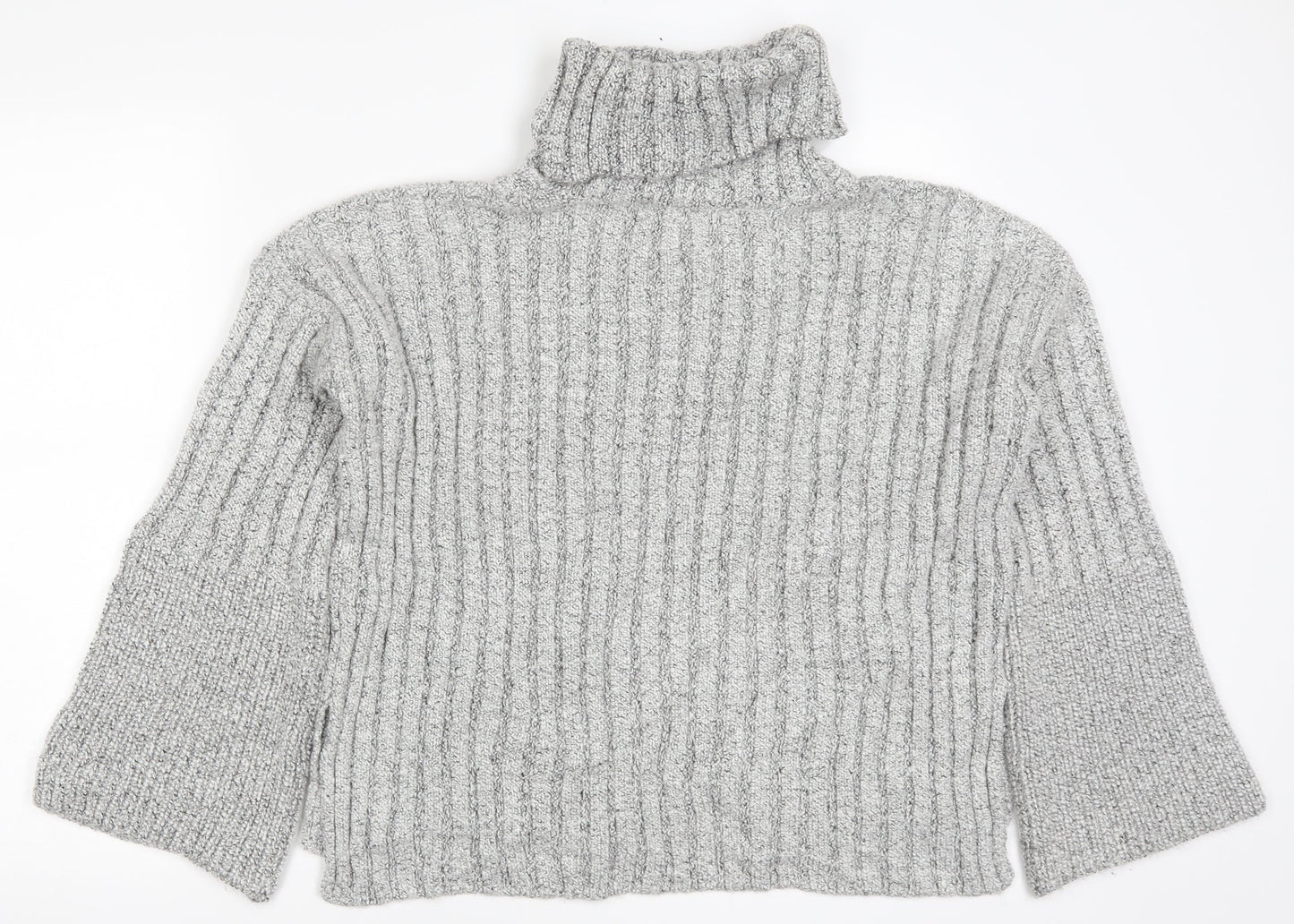 Topshop Womens Grey  Knit Pullover Jumper Size 8