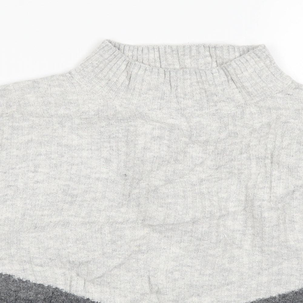 Marks and Spencer Womens Grey  Knit Pullover Jumper Size M  - Colourblock