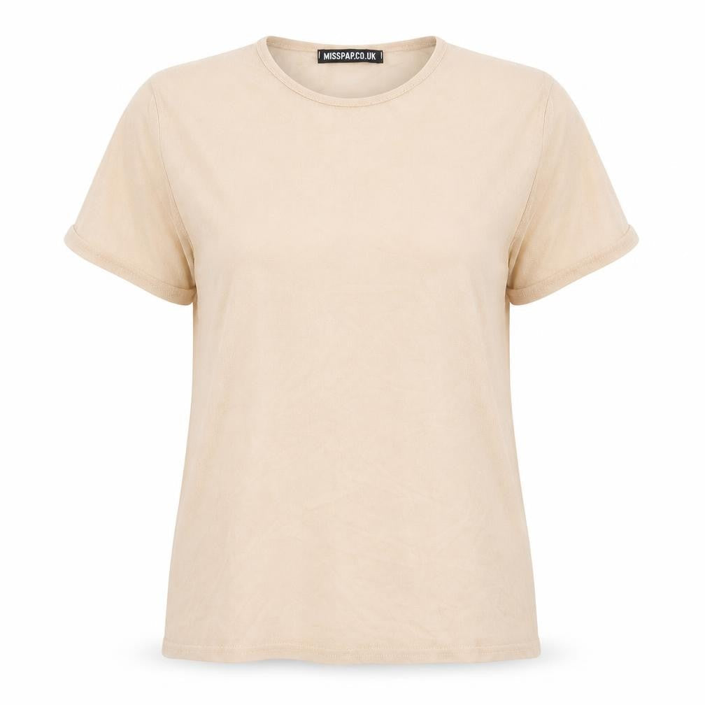 Misspap Womens Pink   Basic T-Shirt Size 10