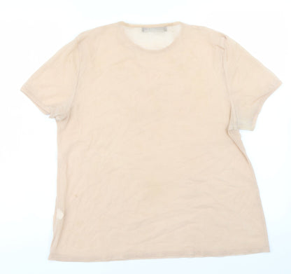 Misspap Womens Pink   Basic T-Shirt Size 10