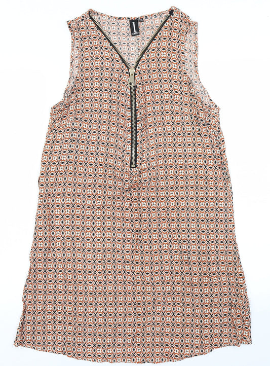 Izabel  Womens Orange Batik  A-Line  Size 14