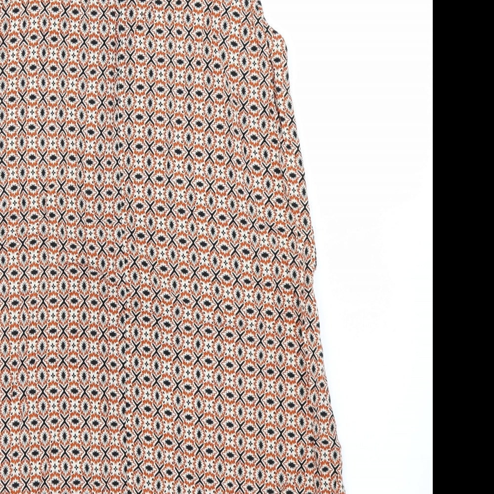 Izabel  Womens Orange Batik  A-Line  Size 14