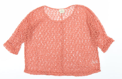 Next Womens Orange   Pullover Jumper Size 16