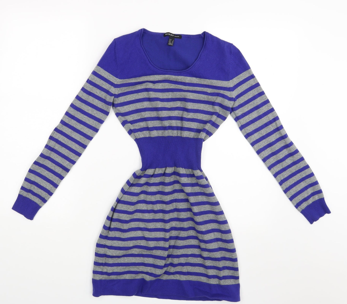 Mango Womens Multicoloured Striped  Pullover Jumper Size S