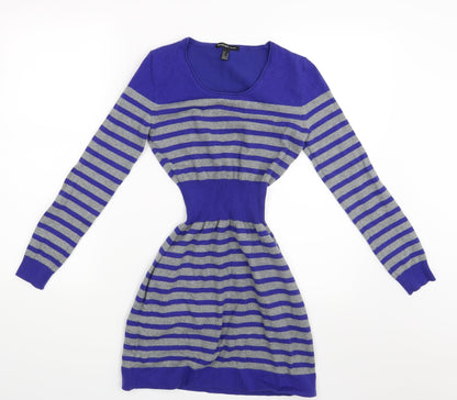 Mango Womens Multicoloured Striped  Pullover Jumper Size S