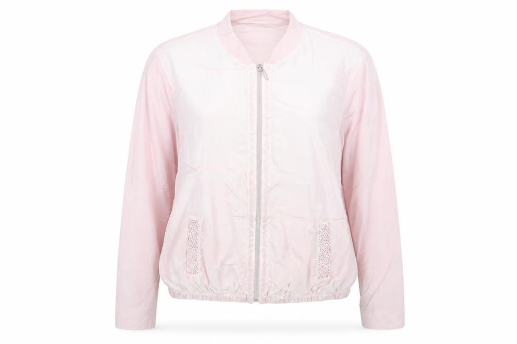 Just White Womens Pink   Jacket  Size 14