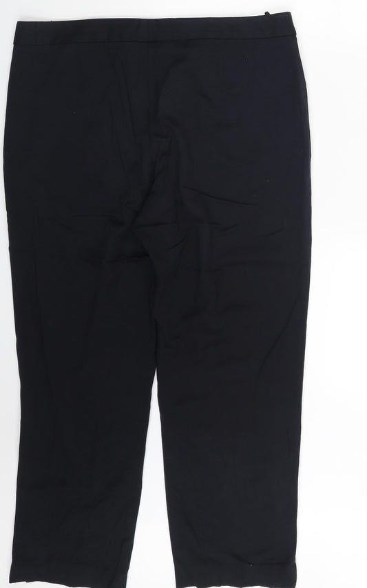 M&S Womens Blue   Trousers  Size 16 L26 in