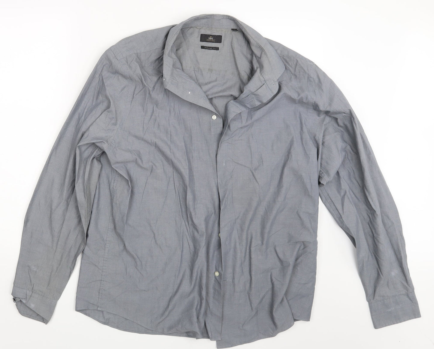 NEXT Mens Grey    Button-Up Size L