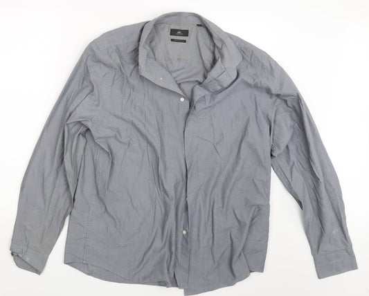 NEXT Mens Grey    Button-Up Size L