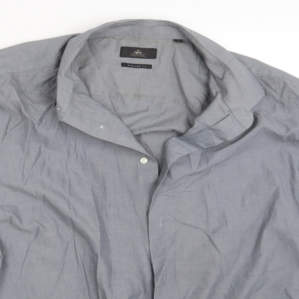 NEXT Mens Grey    Button-Up Size L