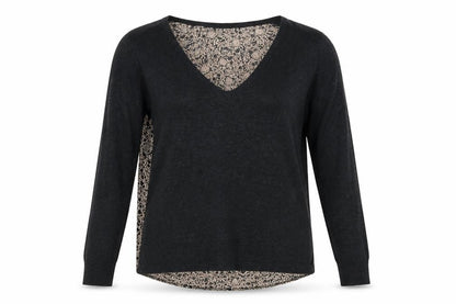 Marie Sixtine Womens Grey Floral  Pullover Jumper Size S