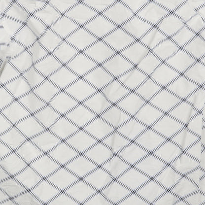 Grand Banks Mens White Check   Button-Up Size S