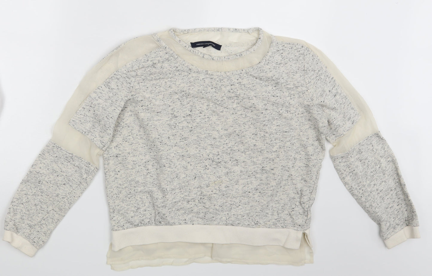 French Connection Womens Beige   Pullover Sweatshirt Size S