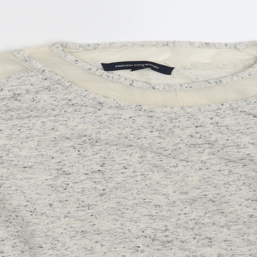 French Connection Womens Beige   Pullover Sweatshirt Size S