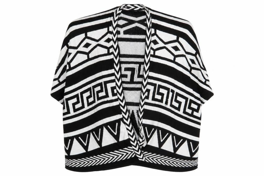 Atmosphere Womens Multicoloured Argyle/Diamond  Wrap Jumper Size 6