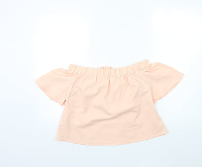 Preworn Womens Pink   Basic Blouse Size XS