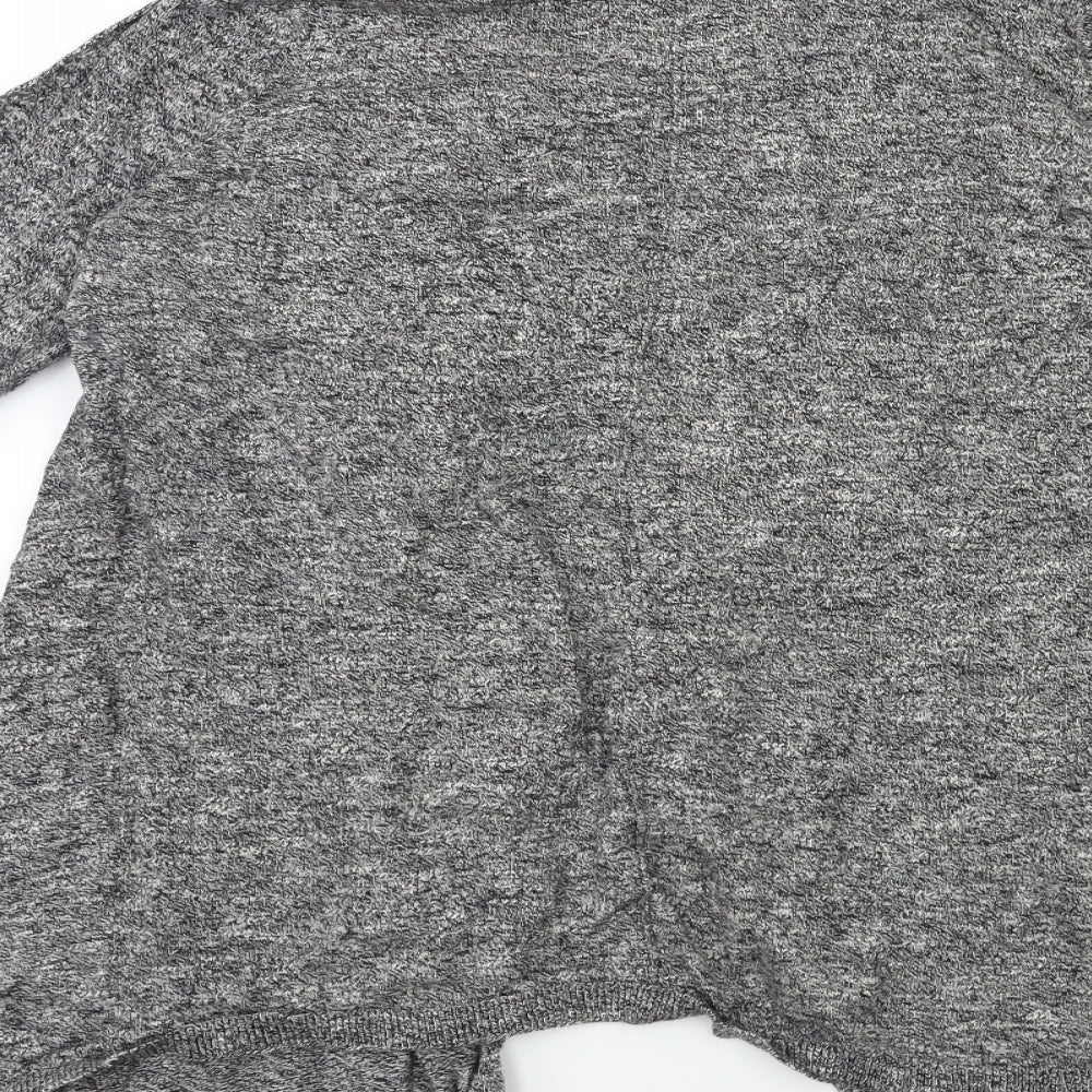 New Look Womens Grey  Knit Cardigan Jumper Size 10