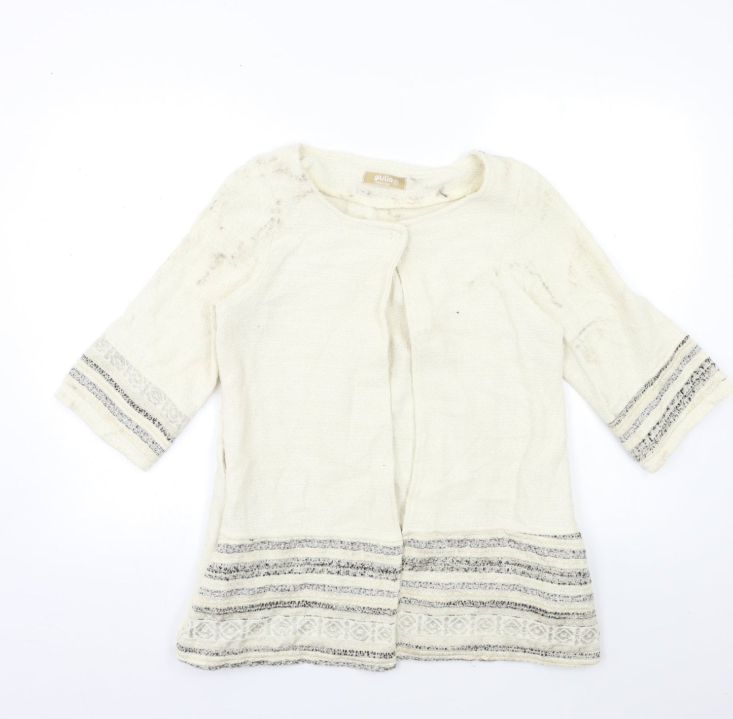 GIULIA Womens Beige   Jacket  Size S