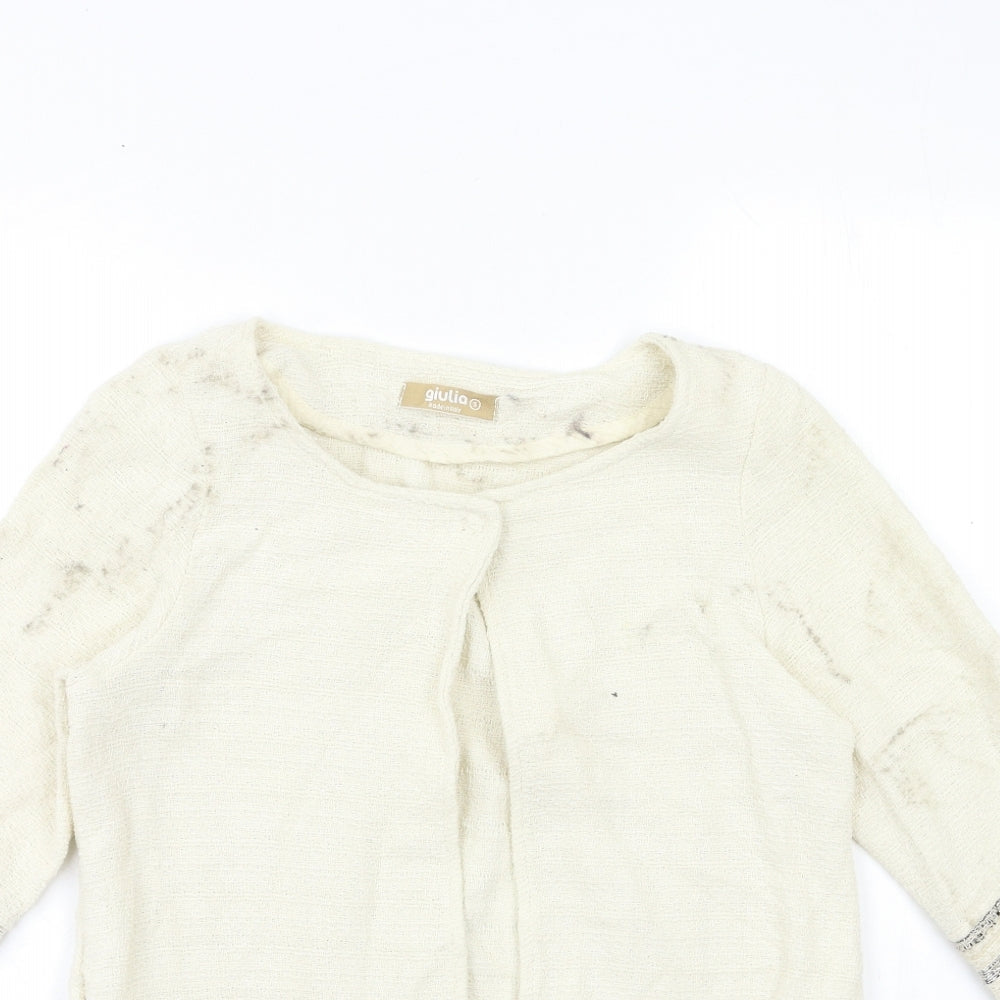 GIULIA Womens Beige   Jacket  Size S