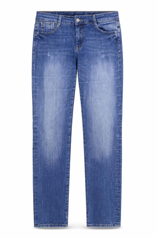 Womens Blue  Denim Straight Jeans Size 30 in L32 in