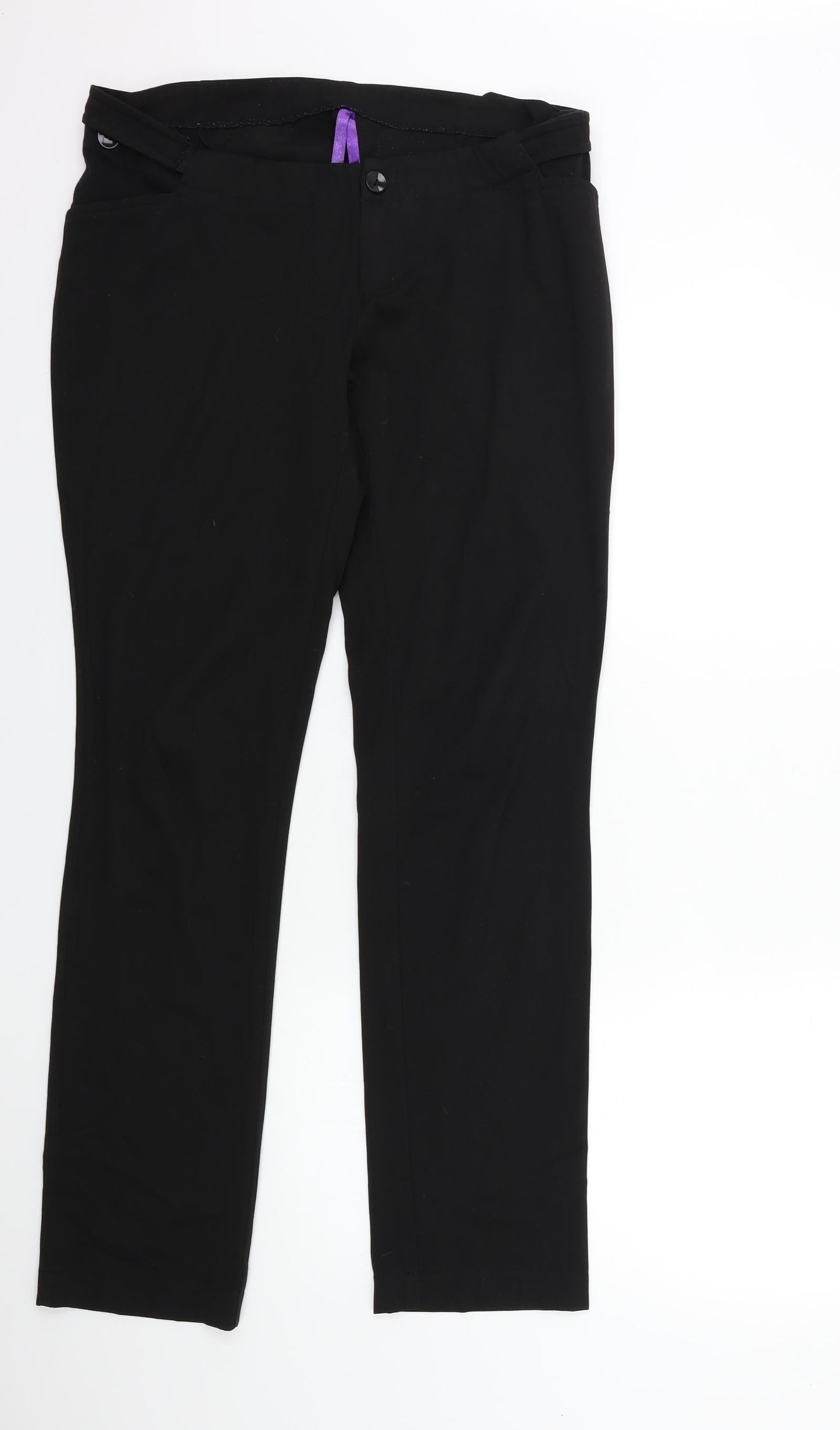 Preworn Womens Black   Trousers  Size 34 in L32 in