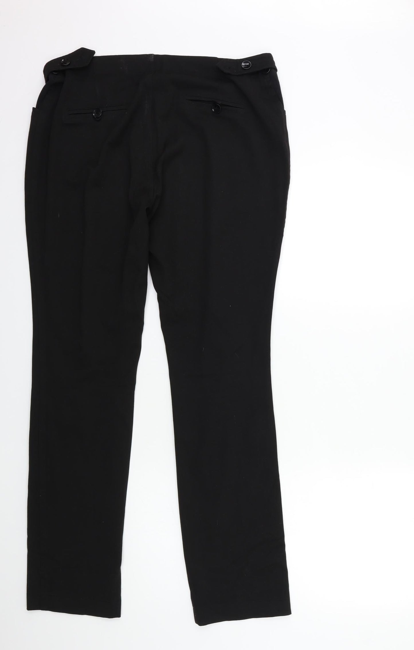 Preworn Womens Black   Trousers  Size 34 in L32 in