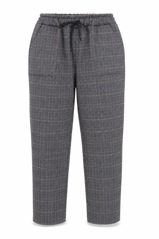 ROMWE Womens Blue Check  Trousers  Size XL L27 in