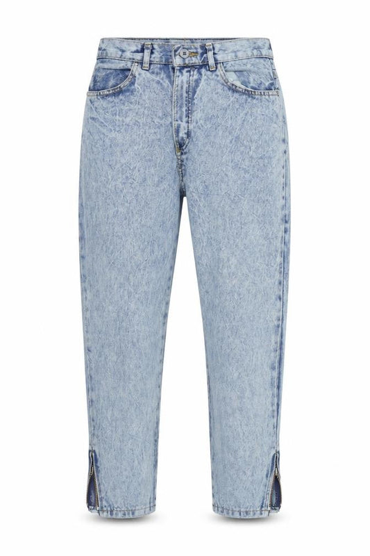 Preworn Womens Blue  Denim Mom Jeans Size 26 in L25 in