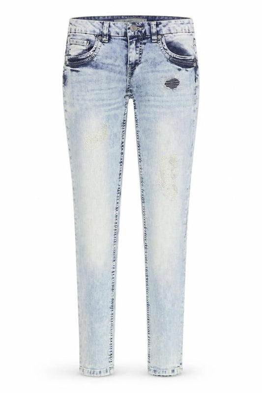 Multiblu Womens Blue  Denim Skinny Jeans Size 36 in L34 in