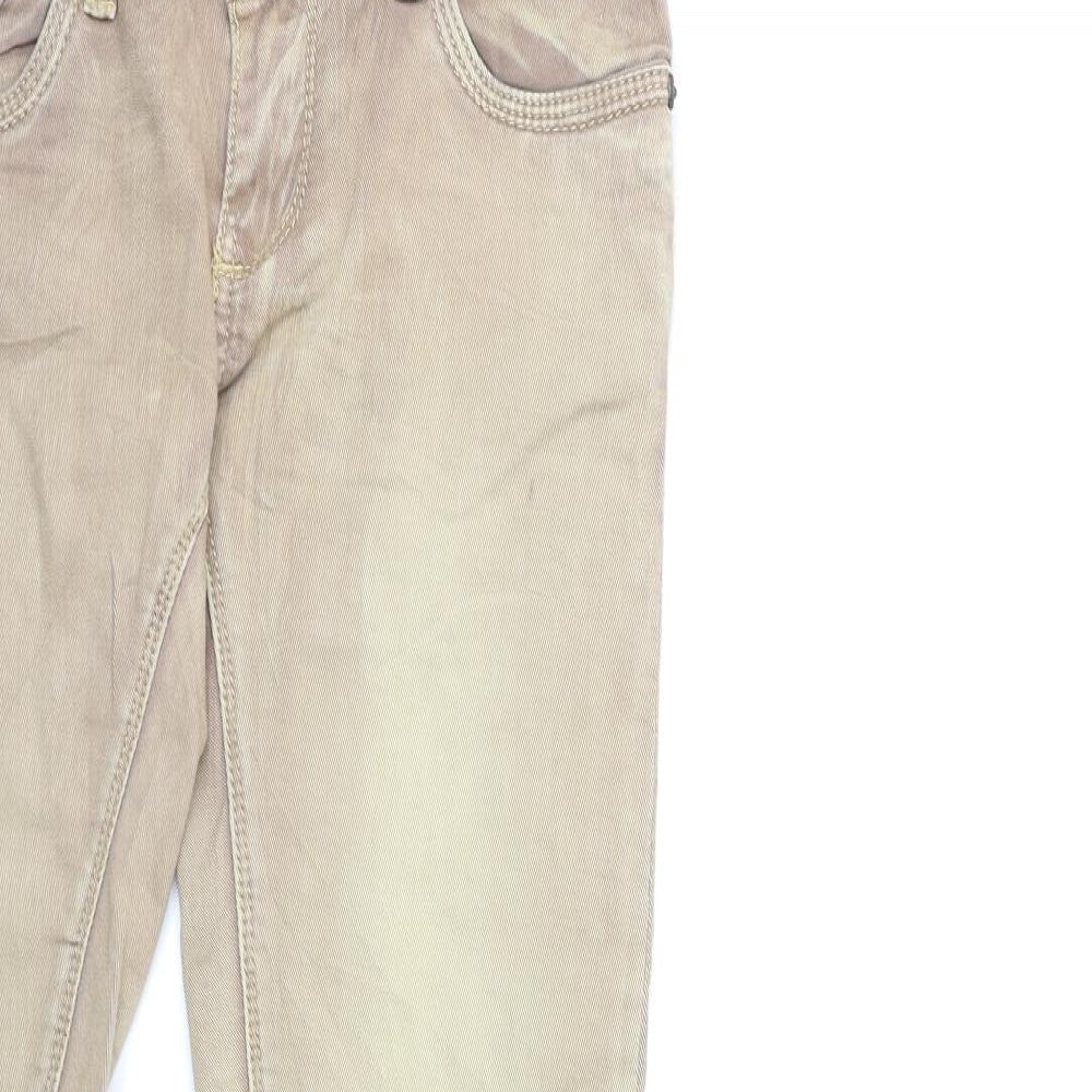 Preworn Womens Beige  Denim Skinny Jeans Size M L32 in