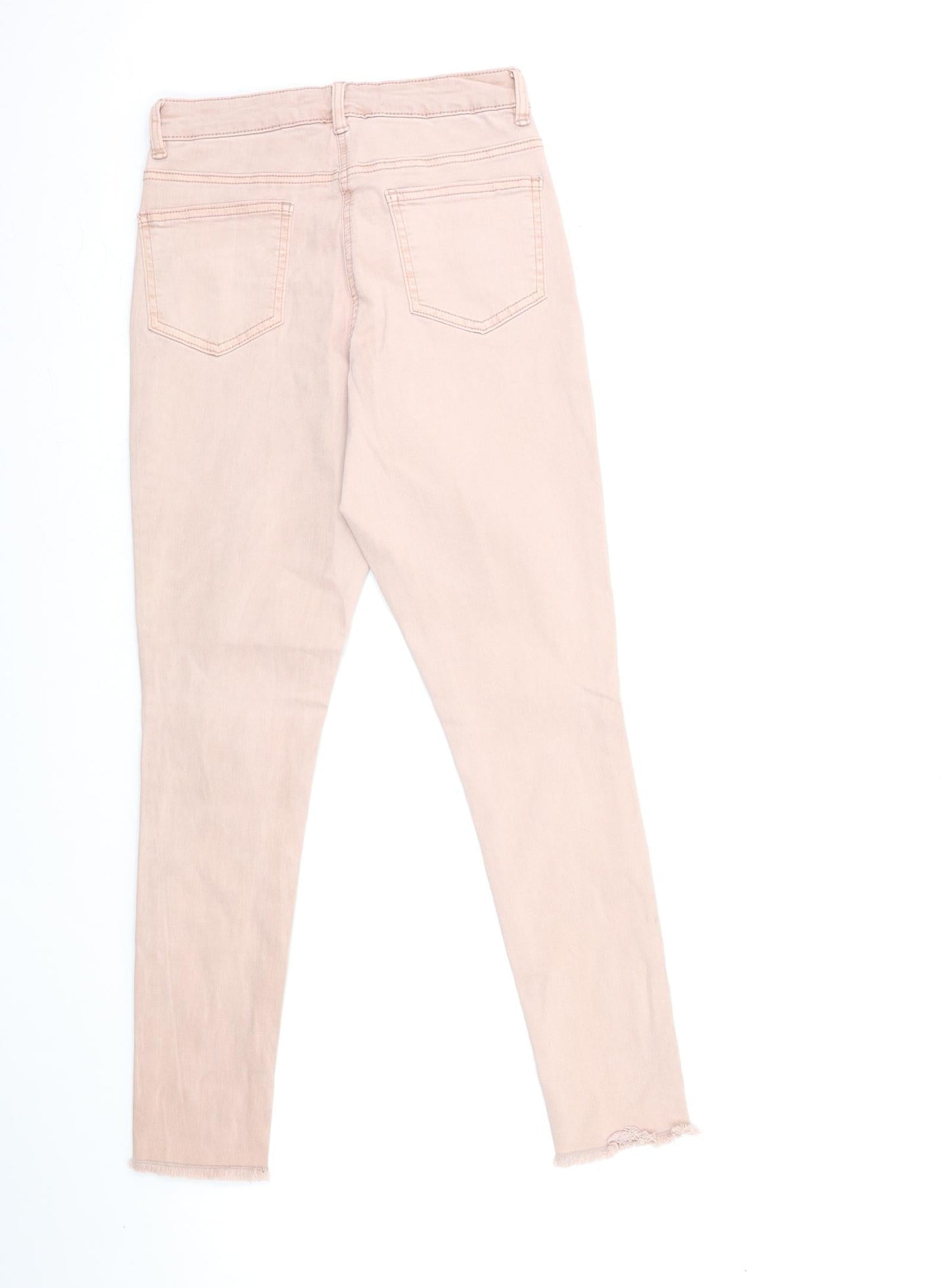 George Womens Pink  Denim Skinny Jeans Size 8 L26 in