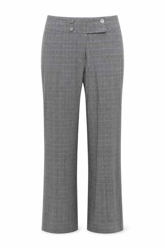 cc Womens Grey Check  Trousers  Size 10 L30 in