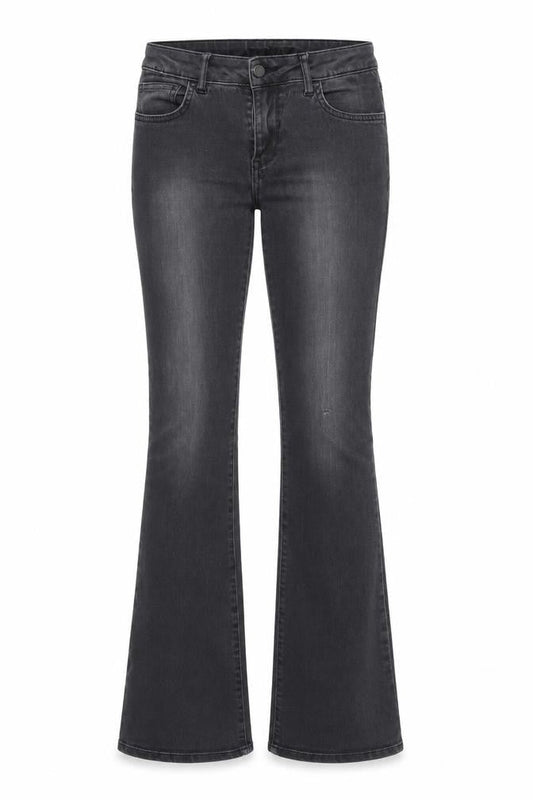villa Womens Grey  Denim Flared Jeans Size 28 in L31 in