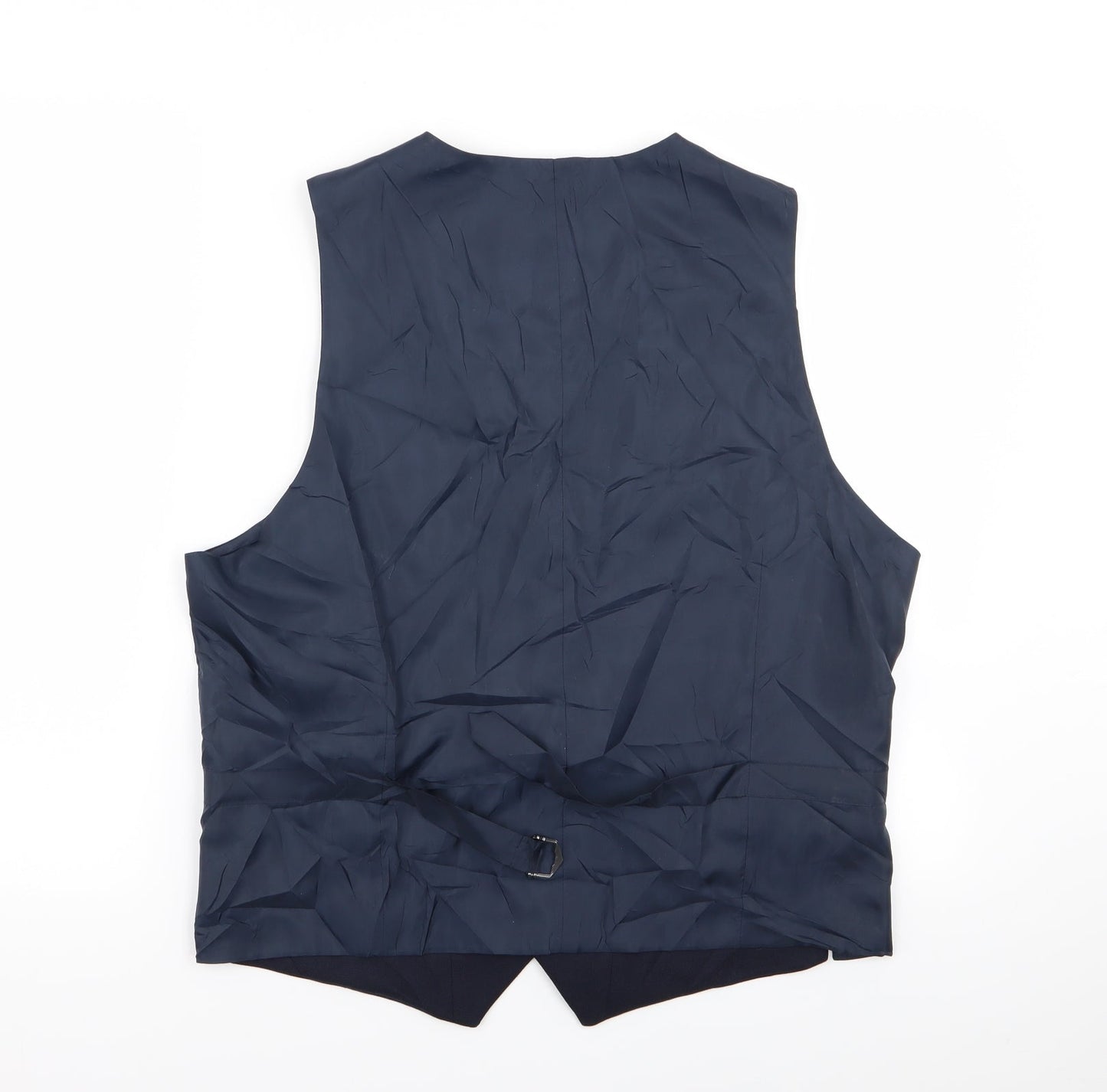 M&S Mens Blue   Jacket Suit Waistcoat Size L