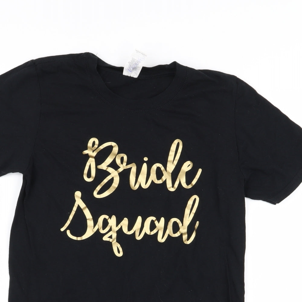 Gildan Womens Black   Basic T-Shirt Size S