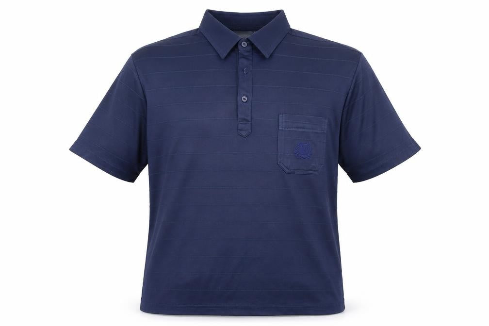 canda Mens Blue Striped   Polo Size S