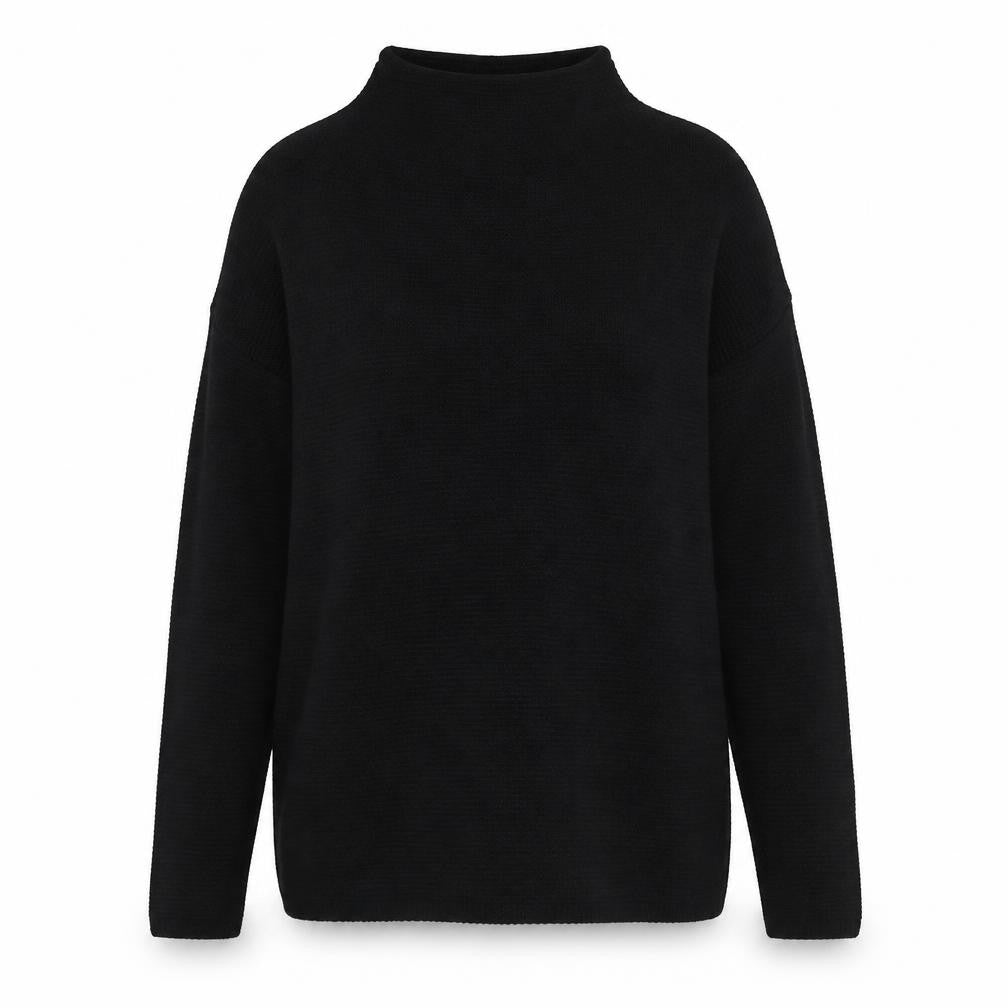 In the Style Womens Black  Rayon Pullover Jumper Size M