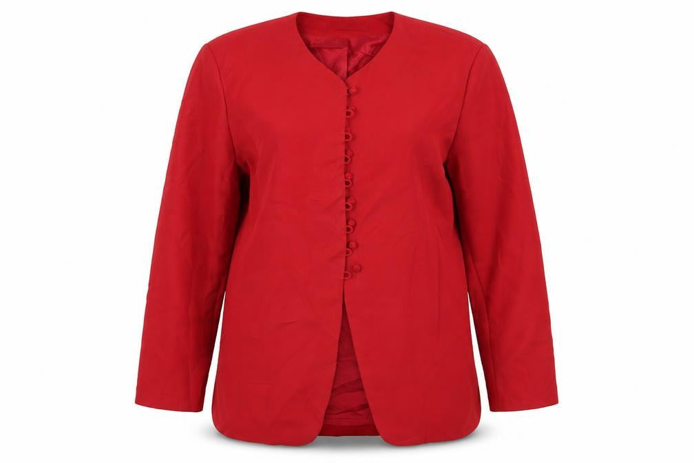 Preworn Womens Red   Jacket Blazer Size 12
