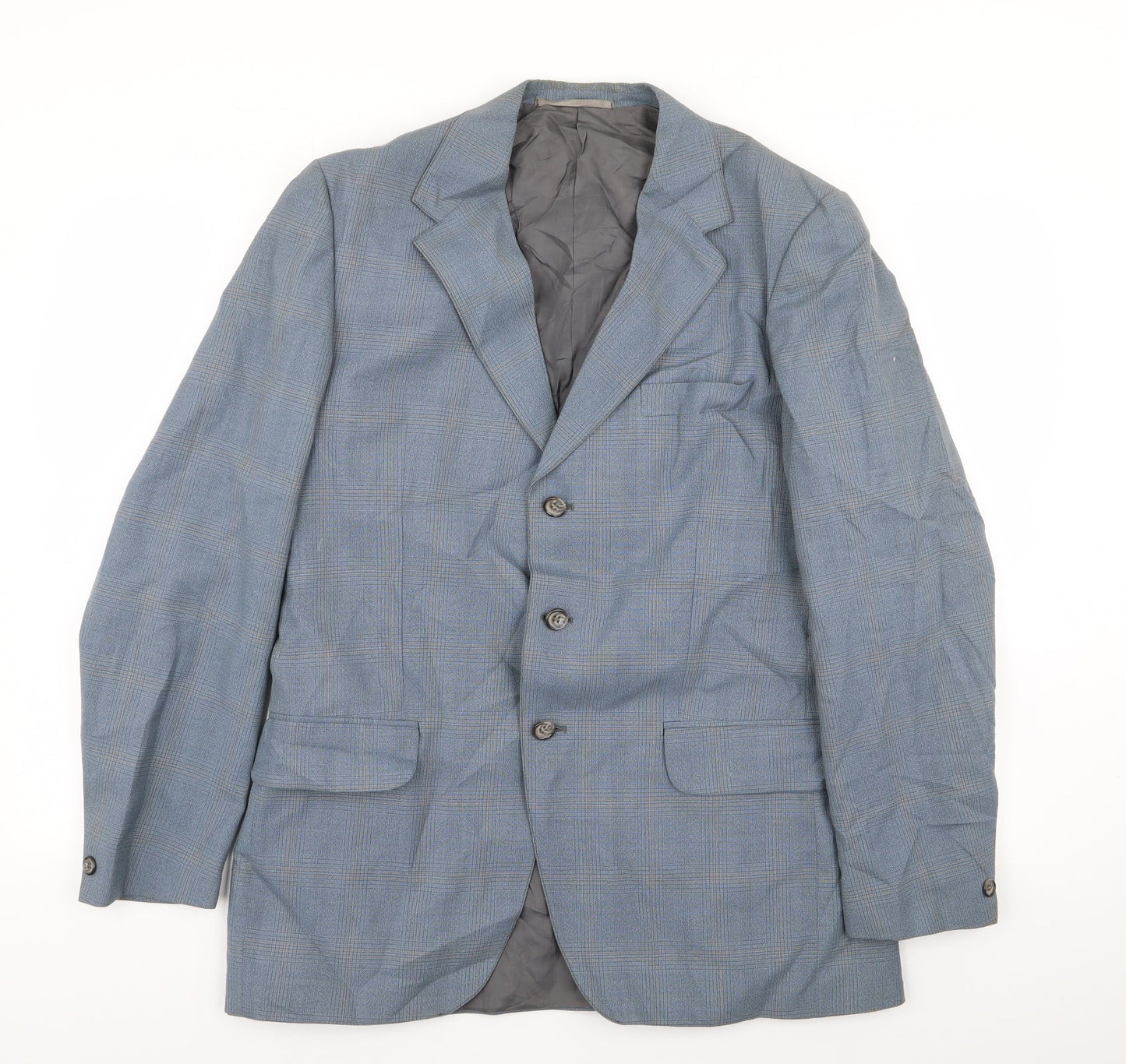 Skopes Mens Blue Check  Jacket Blazer Size 36