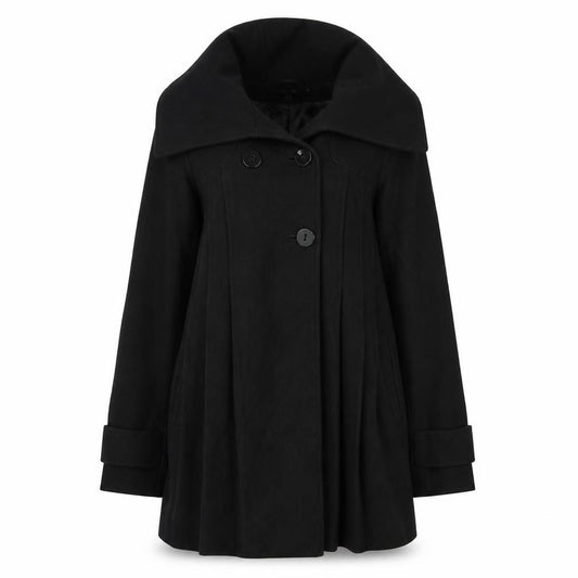ASOS Womens Black   Overcoat Coat Size 8