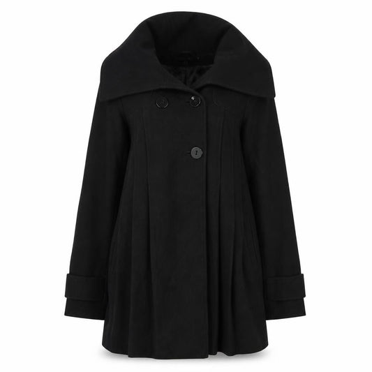 ASOS Womens Black   Overcoat Coat Size 8