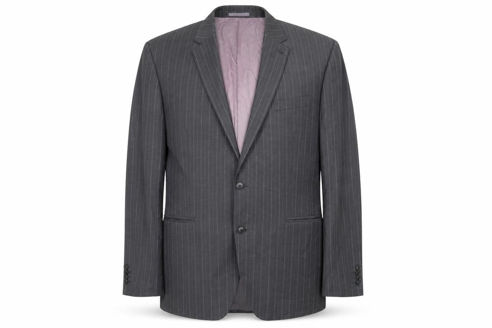 NEXT Mens Grey Striped  Jacket Blazer Size 44