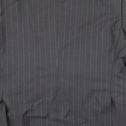 Next Mens Grey Striped  Jacket Blazer Size 44