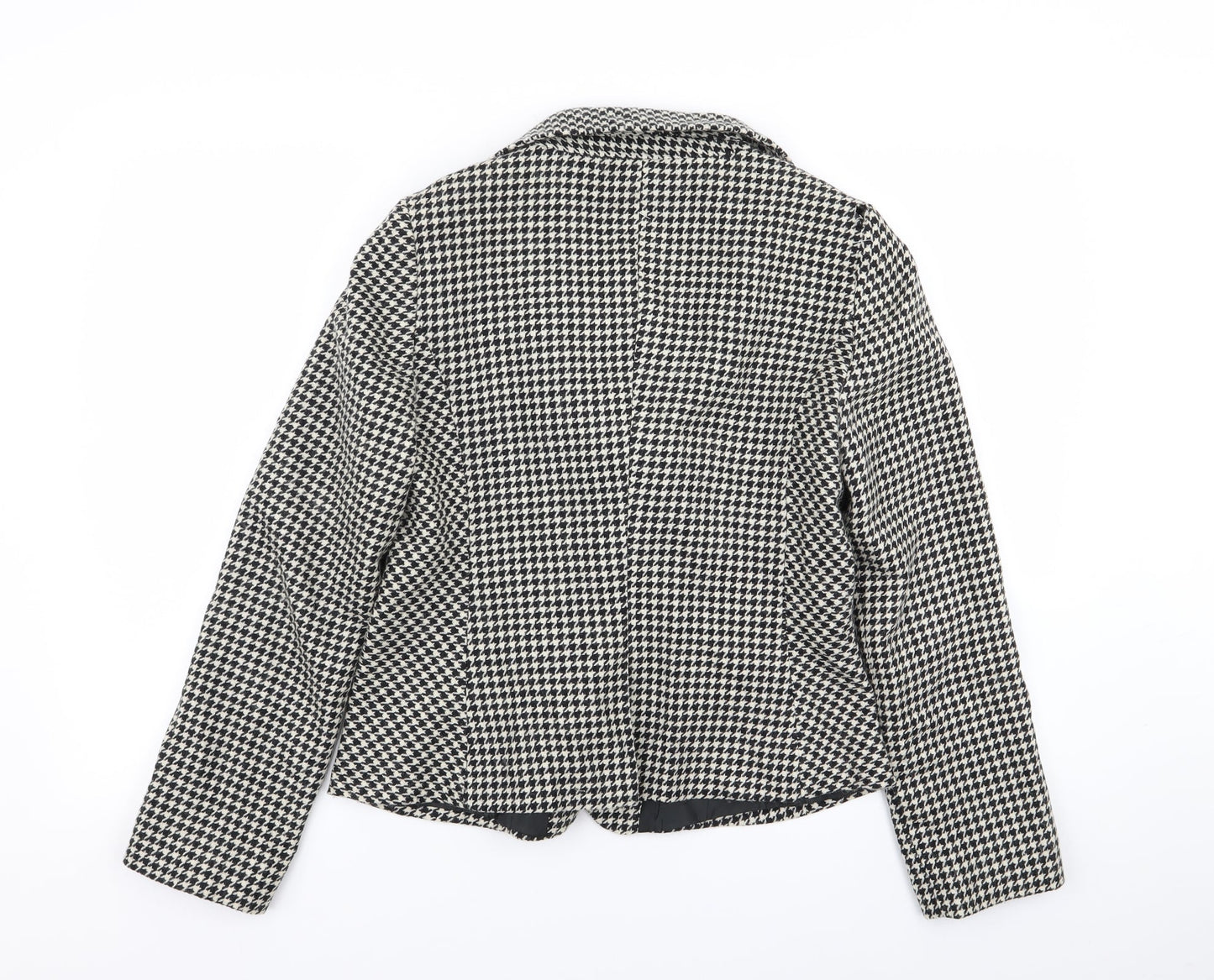 yera Womens Multicoloured Houndstooth  Jacket Blazer Size 12