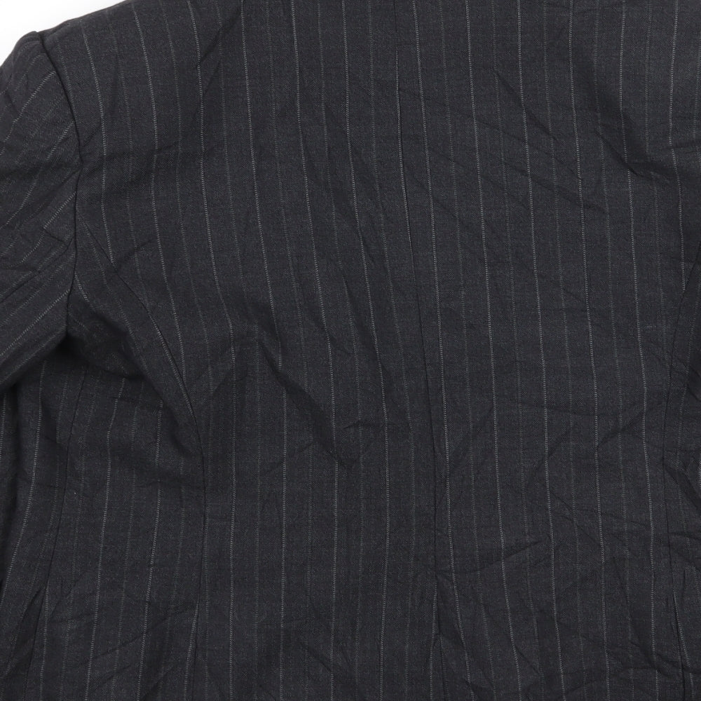 Autonomy Womens Grey Striped  Jacket Blazer Size 16